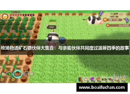 牧场物语矿石镇伙伴大集合：与亲密伙伴共同度过温馨四季的故事